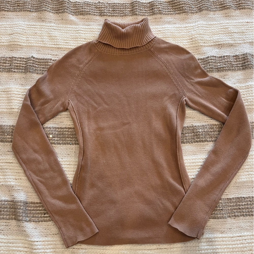 Cozy Brown Turtleneck Sweater